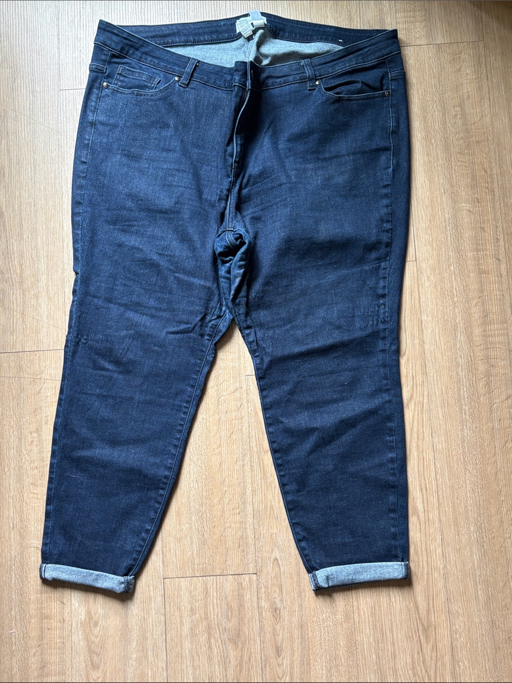 Lane Bryant Dark Blue Boyfriend Stretch Jeans